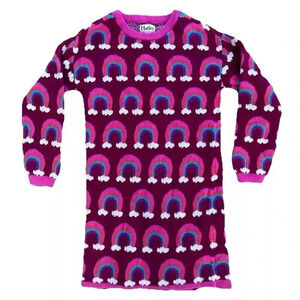 Girls Hatley Rainbow Pink Purple Sweater Dress Size 5